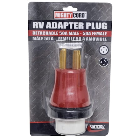 Valterra 50A - 50A DETACHABLE ADAPTER PLUG, CARDED A10-5050DAVP